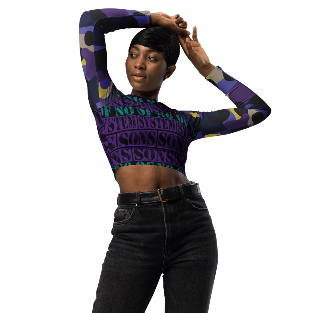 LONG-SLEEVE CROP TOP 