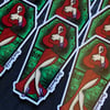 All Tied Up- Laminated Sticker