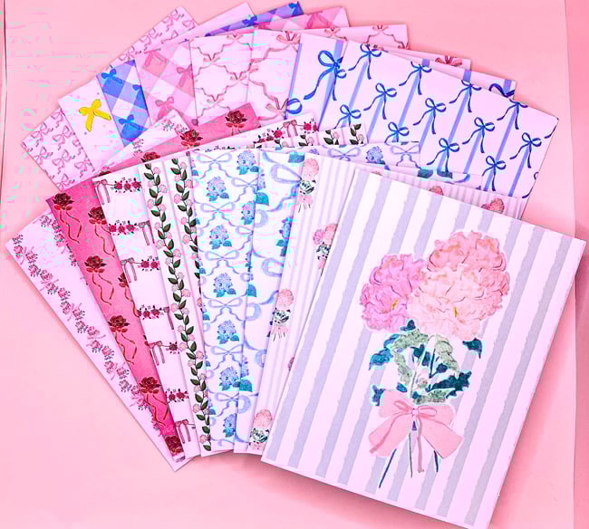 Florals and Bows Card Set