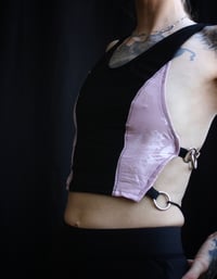 Image 2 of MALA Top, rosa and black 