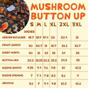 Mushroom Button Ups *PREORDER* (CM)