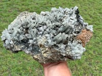 Image 10 of Large Quartz Crystal Points Cluster with inclusions & Fluorite | China #2887