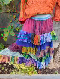 Image 3 of Wanderlust maxi skirt / bandeau dress - rainbow 8-14 uk