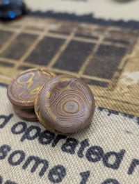 Image 1 of Pre-order Custom Mokume Buttons in Oxidized Finish