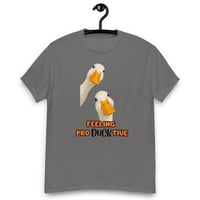 Image 7 of Unisex classic tee, Productive Duck Funny Tee