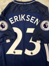 Image 1 of Tottenham Hotspur “ERIKSEN 23” 2017/18 Away Shirt + PL patches (M)