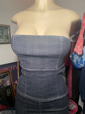 Image of VTG DENIM COCKTAIL DRESS