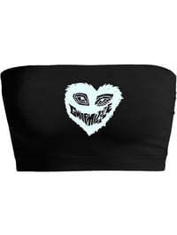 Mizzle Heart Blk Bandeau 