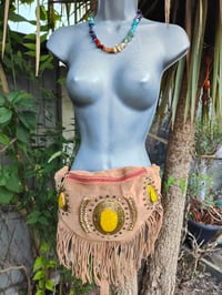 Image 7 of Dolly Bumbag suede fringe tassles Tan