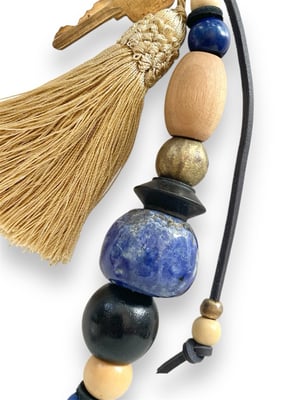 Image of BEAD & TASSEL BAG CHARM #8