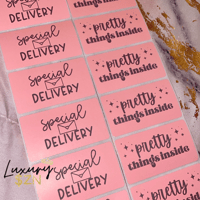 Image 2 of Luxury Packaging Stickers 50pc