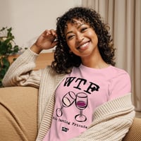 Image 2 of Women's Relaxed T-Shirt WTF Wine Tasting Friends
