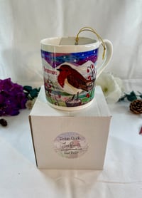 Image 5 of Robin Christmas China Mugs