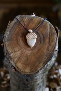 Image 2 of Acorn Pendant Necklace 