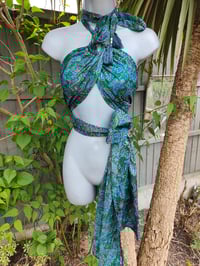 Image 9 of MYLA Tassel Top greens and blues