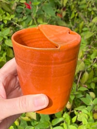 Image 4 of Travel Cup , Orange glaze