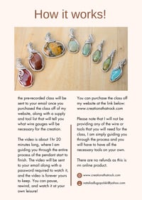 Image 2 of Pre-Recorded Pendant Making Class