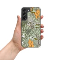 Image 15 of Art Nouveau Inspired Soft Multicolor Boho Floral Sketch Clear Case for Samsung®