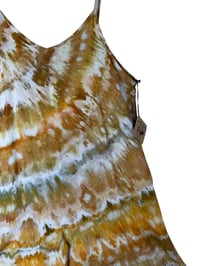 Image 7 of L Woven Wide-Leg Jumpsuit with Pockets in Earthy Golden Agate Ice Dye