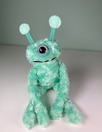 Image 1 of Soft Weighted Happy Alien - Mint Green