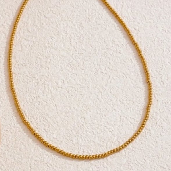 Image of ELENA 18ct Gold Plated Beaded Stacking Necklace