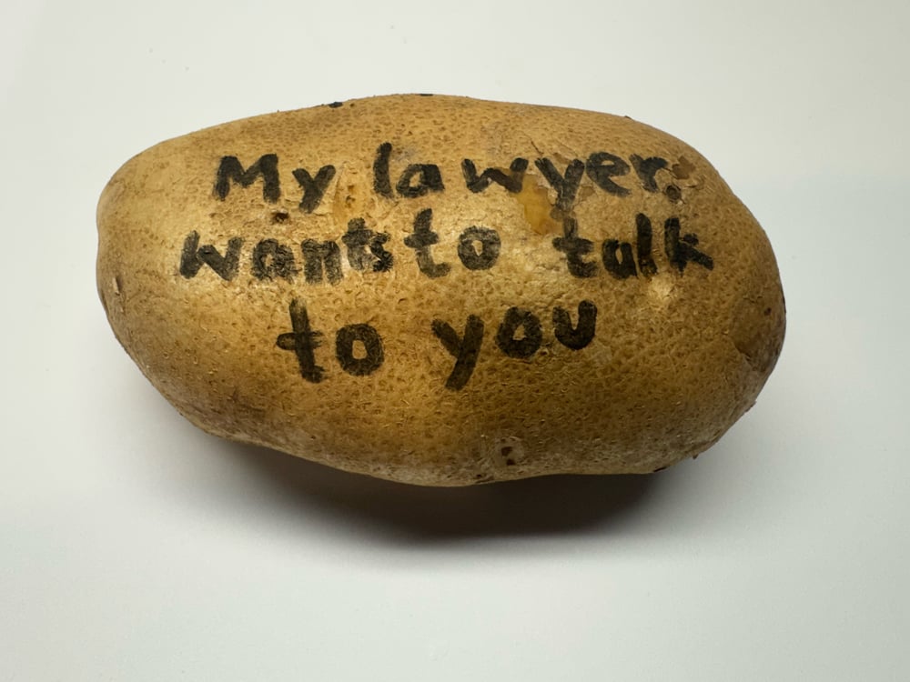 Image of My lawyer wants to talk to you