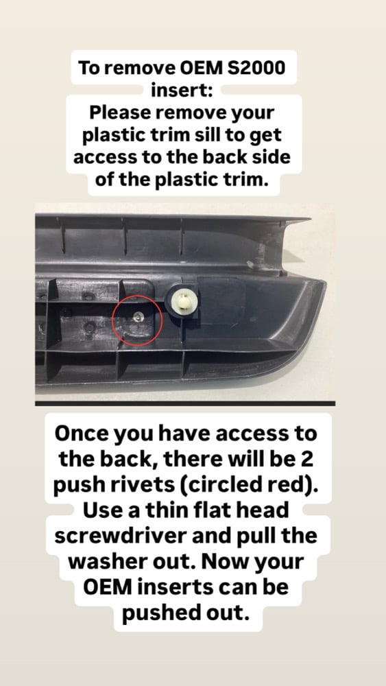 S2000 Titanium Door Sill Inserts | Chasing JS