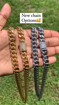 Image 1 of Cuban solid Chain- Bling Hook