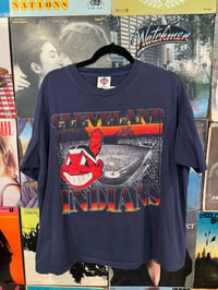 Image 1 of 1995 Cleveland Indians Double Sided Tshirt XL