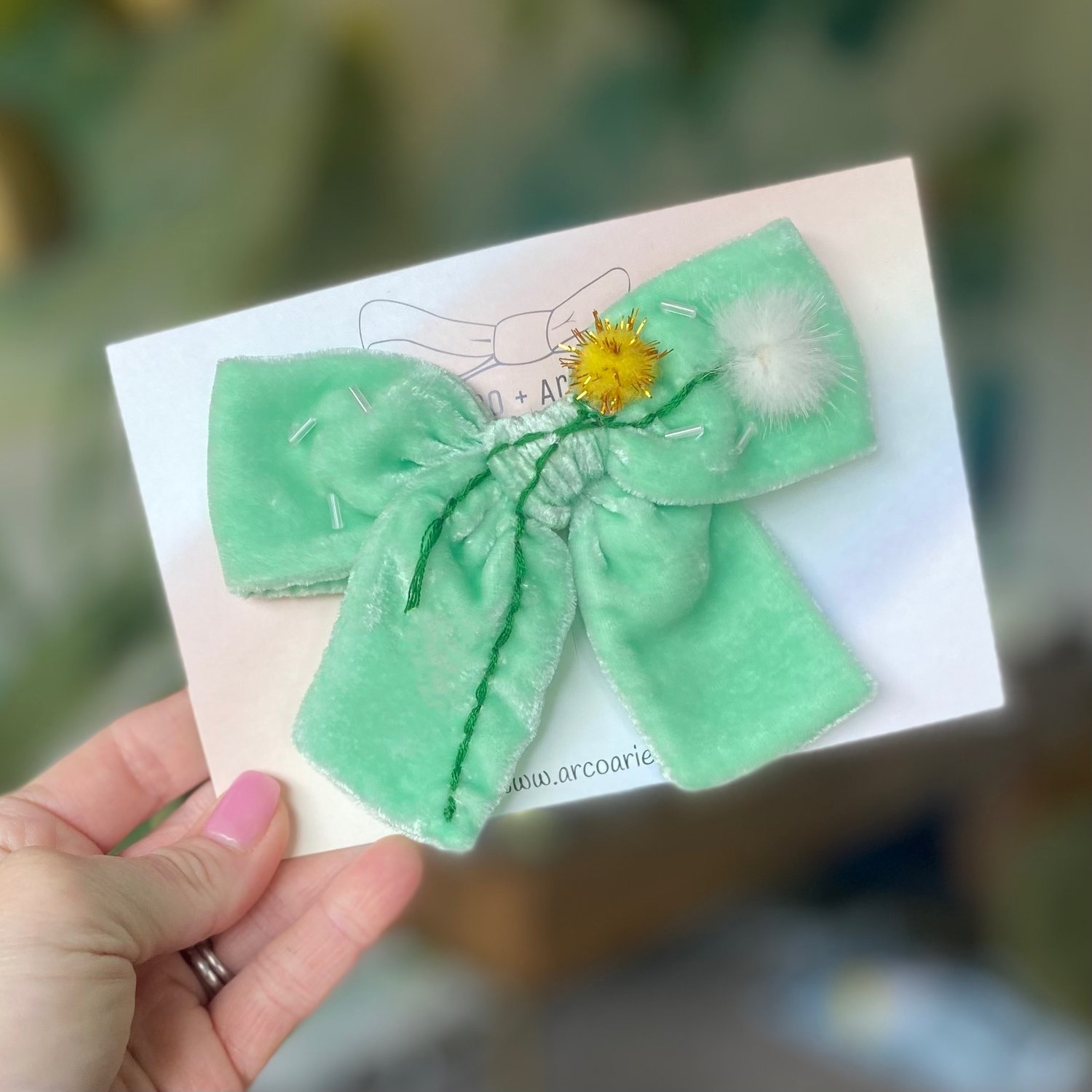 Image of Wish Flower Custom Dyed And Embelished Silk Velvets