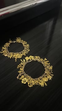 Image 2 of Full Gold Charm Bracelets 