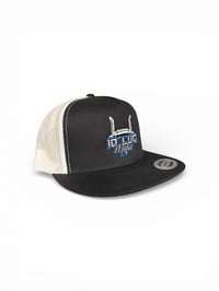 Image 3 of 10LUGMAFIA trucker hat center logo “blue outline” 