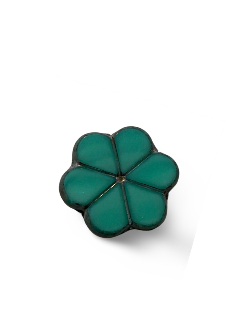 TURQUOISE FLOWERS LAPEL PIN