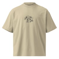 Image 1 of Unisex organic oversized Vulture high neck t-shirt