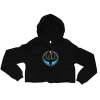 Image 1 of Minnesota Rebel Loon - Rainbow Crop Hoodie