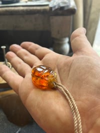 Image 2 of Baltic Amber Scarab beetle amulet 