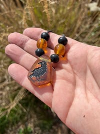 Image 3 of Amber Raven Pendant