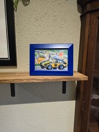 Image 4 of Porsche 9 11 in Oil Pastels Framed Print