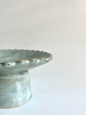 Image of Pedestal bowl - sage 