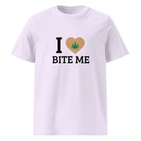 Image 3 of I Love Bite Me Unisex organic ribbed neck t-shirt