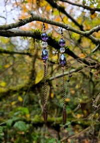 Image 1 of Beaded Drop Earrings 