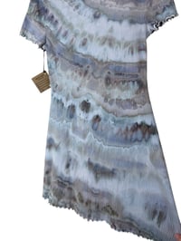 Image 4 of L 90's Babydoll Mini Dress in Muted Stone Agate Ice Dye