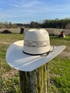 RDR 15x Bangora Open Crown Straw Hat White
