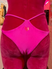 Image 3 of Pink Strappy Thong REVERSIBLE