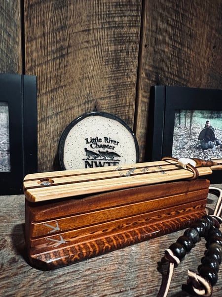 Image of Tulipwood/Mahogany with Snakewood inlay