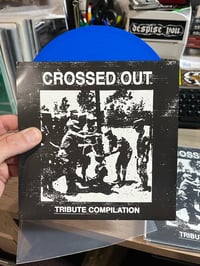 Image 2 of Crossed Out "Tribute Compilation" 7" (German Import) Blue /50