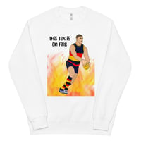 Image 1 of This Tex Is On Fire Unisex Raglan Sweatshirt