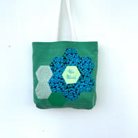 Image 3 of ‘Be Bold’  Hand Embroidered & Patchwork Tote