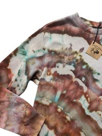 Image 5 of  M Unisex Crew Sweatshirt in Earthy Agate Ice Dye