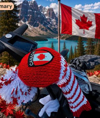 Image 5 of Canada Canuck custom Golf Club Cover hand knit logo  gift red white-bd750fe0